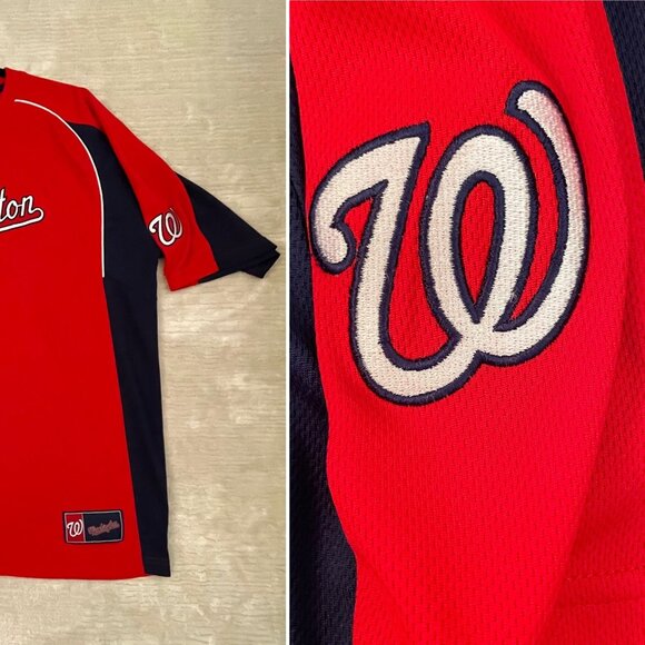 Washington Nationals Mens XL Mesh Official Baseball Jersey Shirt - Picture 9 of 9